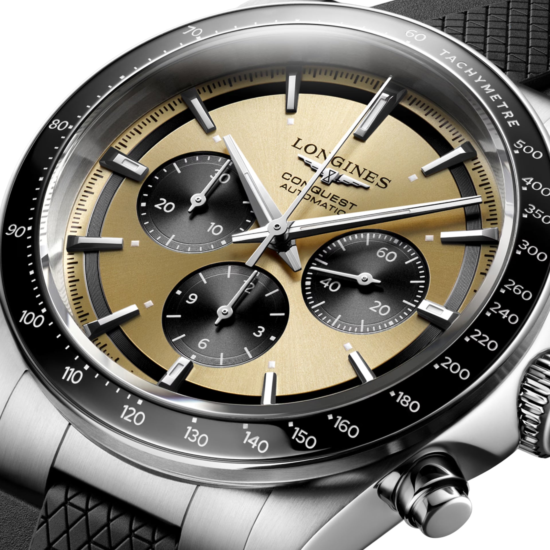 Longines L3.835.4.32.9 Conquest Sunray Brown on Strap