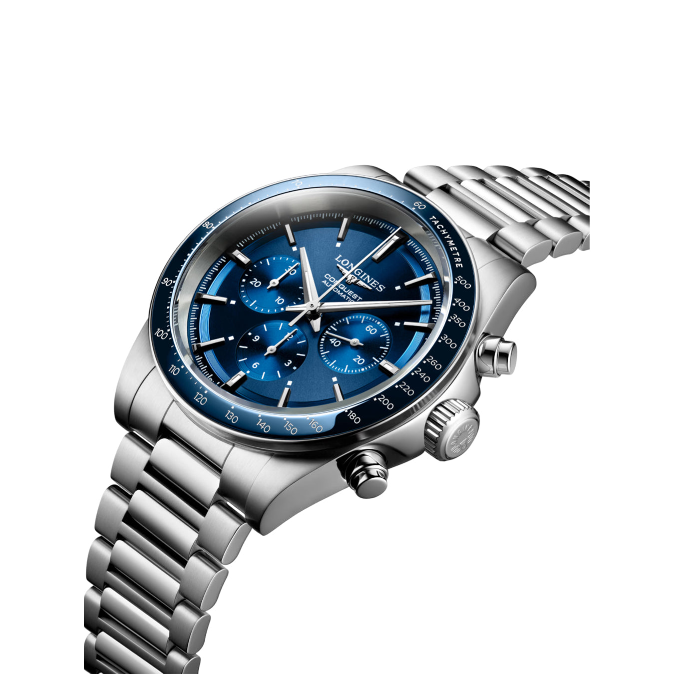 Longines Conquest 2023 L3.835.4.92.6 Sunray Blue Dial on Bracelet