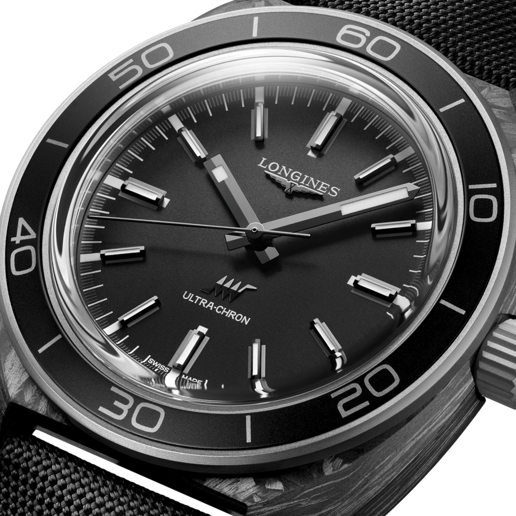 Longines L2.839.4.52.2 Ultra-Chron Carbon