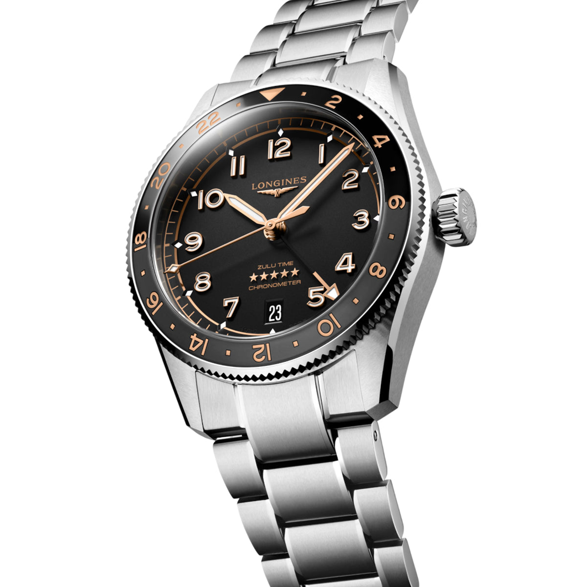Longines L3.802.4.50.6 Spirt Zulu Time - Exquisite Timepieces