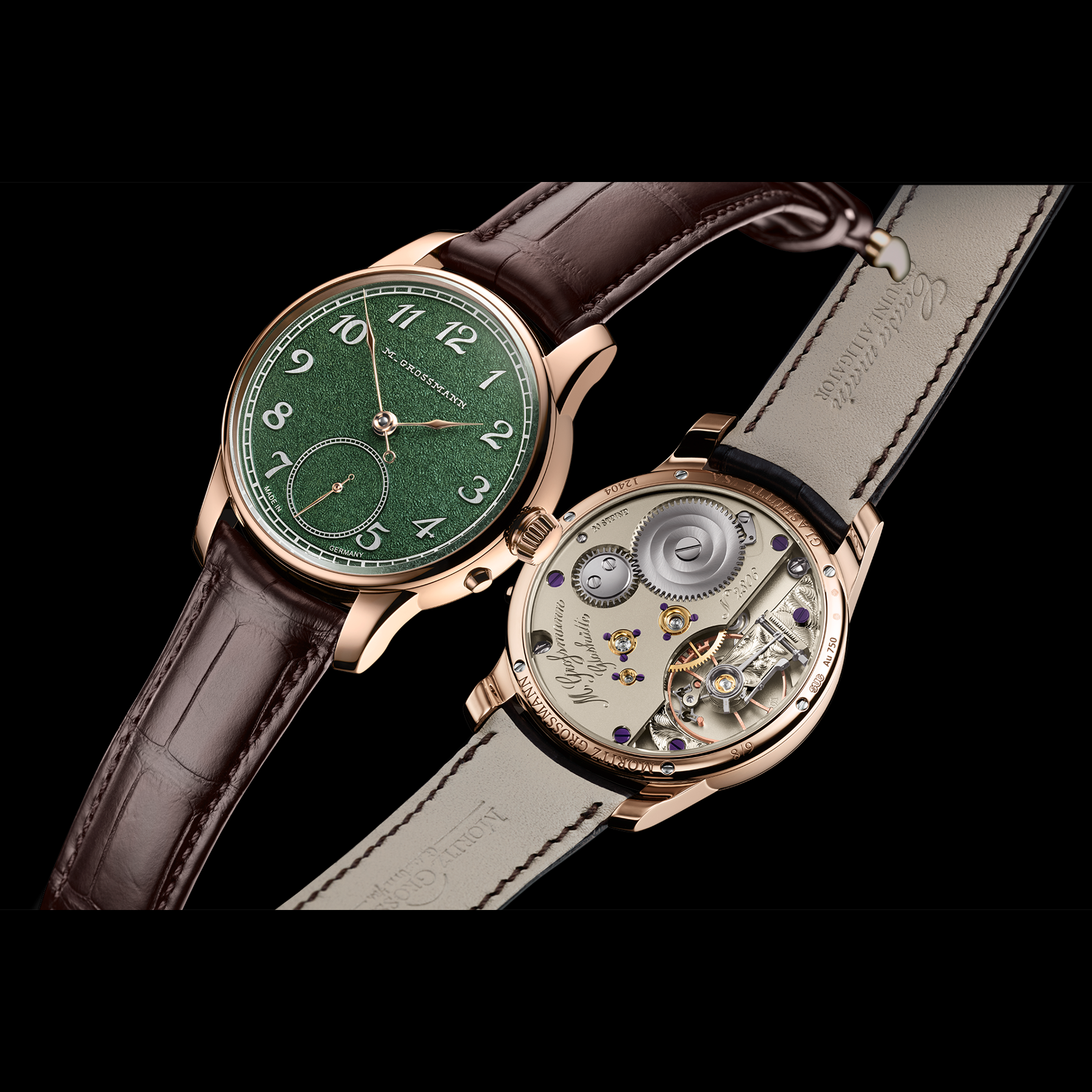 Moritz Grossmann MG-003864 Tremblage Green Rose Gold