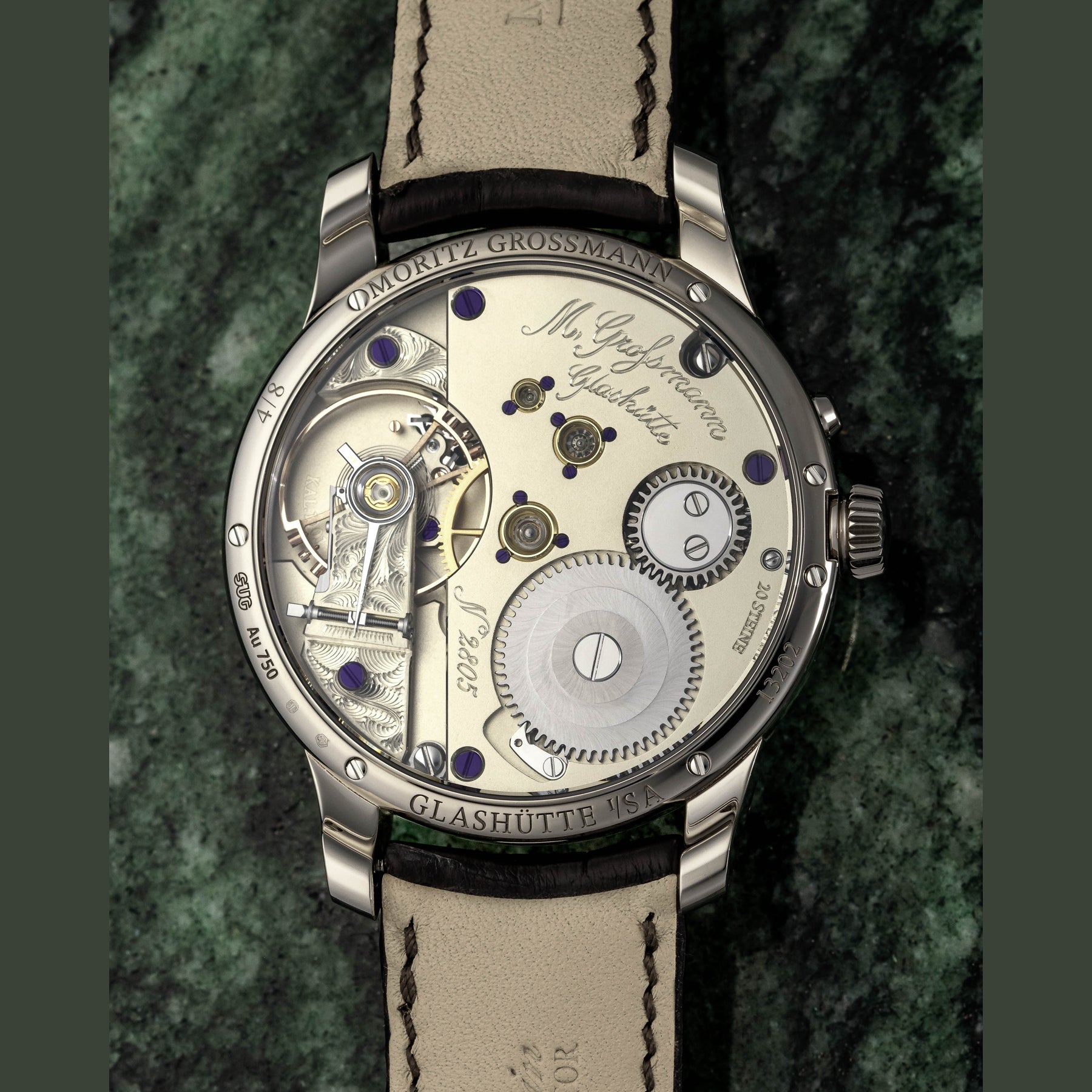 Moritz Grossmann MG-003865 Tremblage Green White Gold
