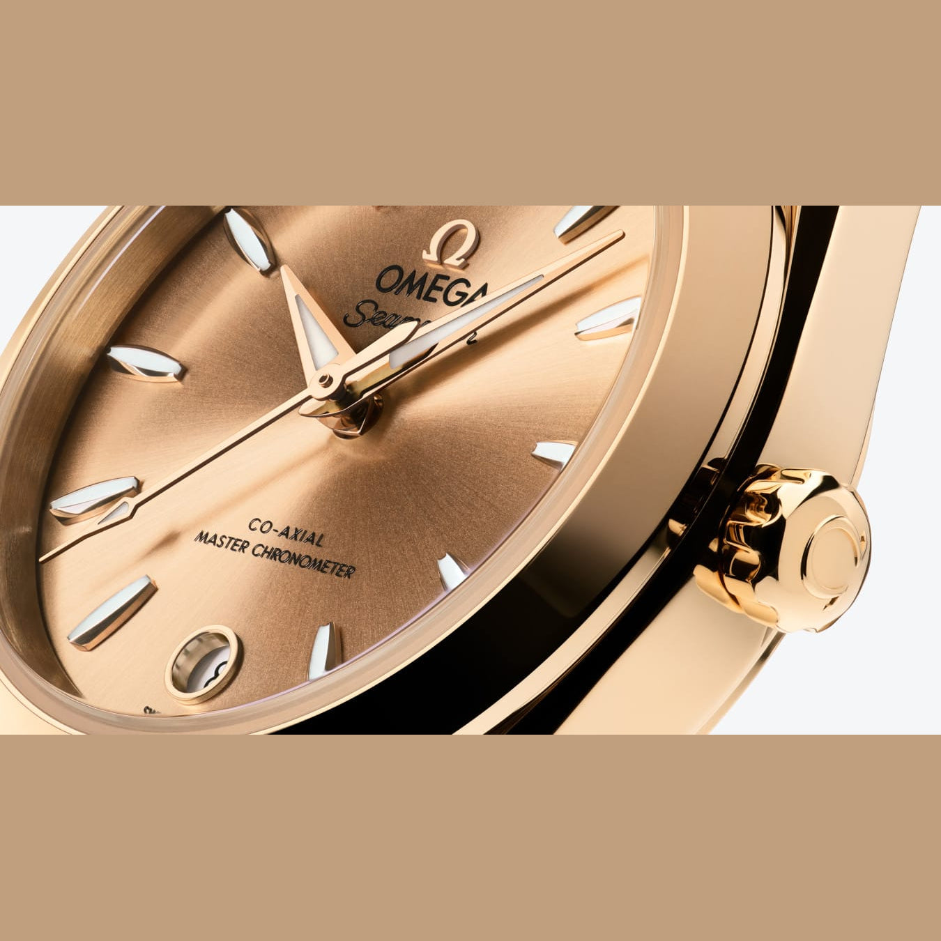 Omega 220.50.30.20.08.001 Seamaster Aqua Terra 150M Moonshine™ Gold 30mm