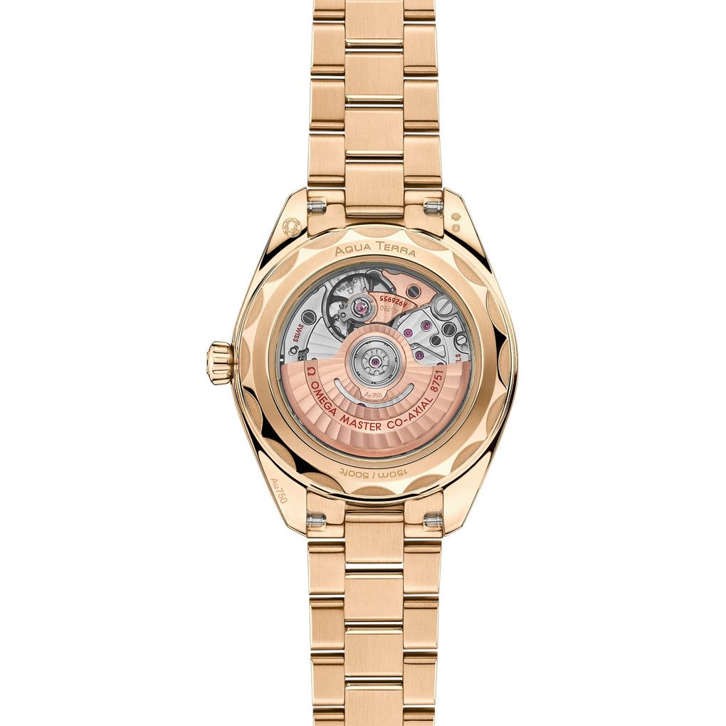 Omega 220.50.30.20.08.001 Seamaster Aqua Terra 150M Moonshine™ Gold 30mm