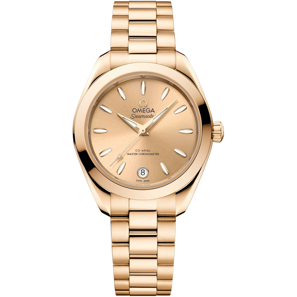 Omega 220.50.30.20.08.001 Seamaster Aqua Terra 150M Moonshine™ Gold 30mm