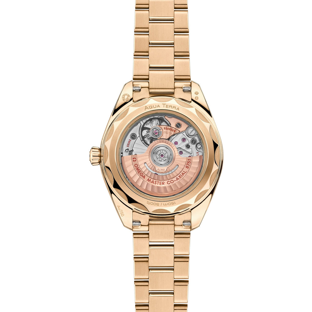 Omega 220.55.30.20.60.001 Seamaster Aqua Terra 150M Moonshine™ Gold 30mm
