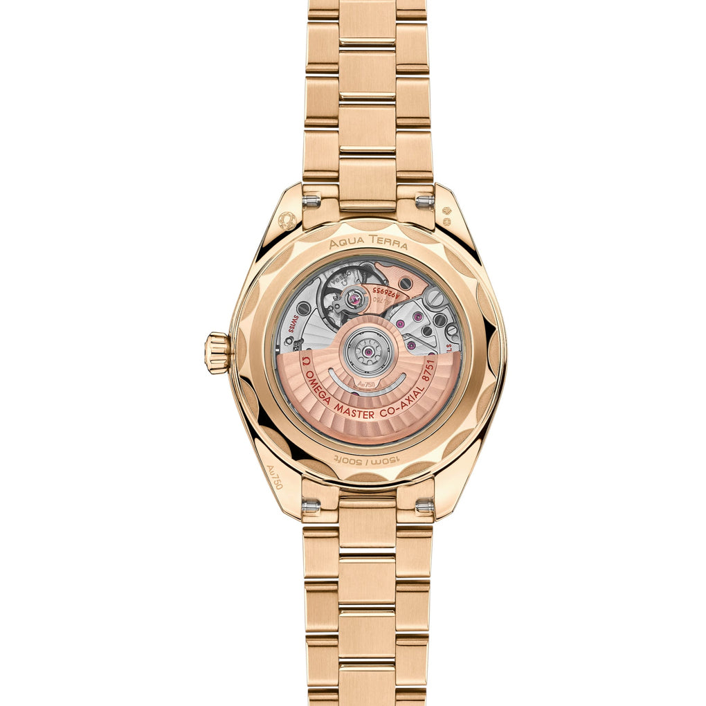Omega 220.55.30.20.55.001 Seamaster Aqua Terra 150M Moonshine™ Gold 30mm