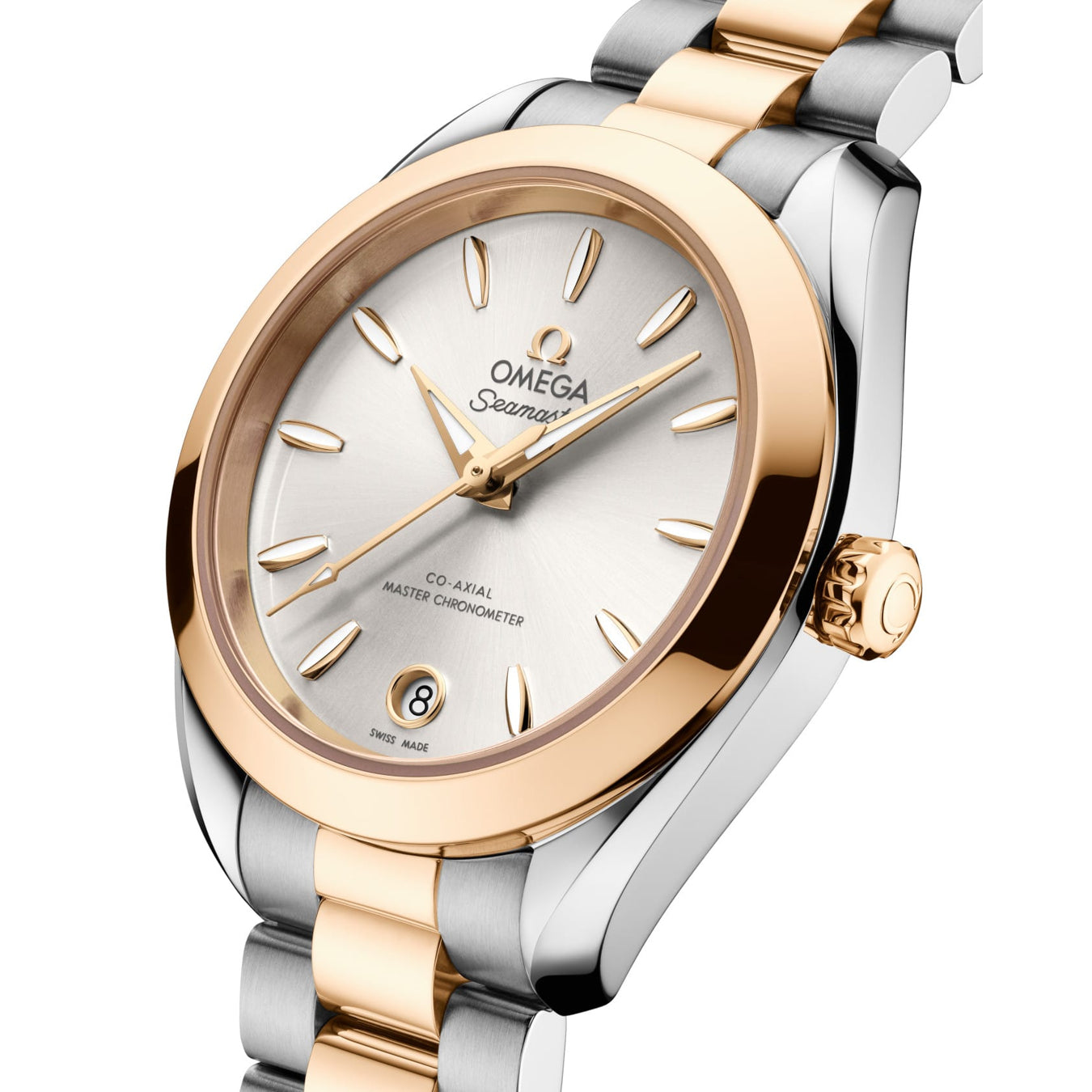 Omega 220.20.30.20.02.001 Seamaster Aqua Terra 150M Steel Moonshine Gold 30mm