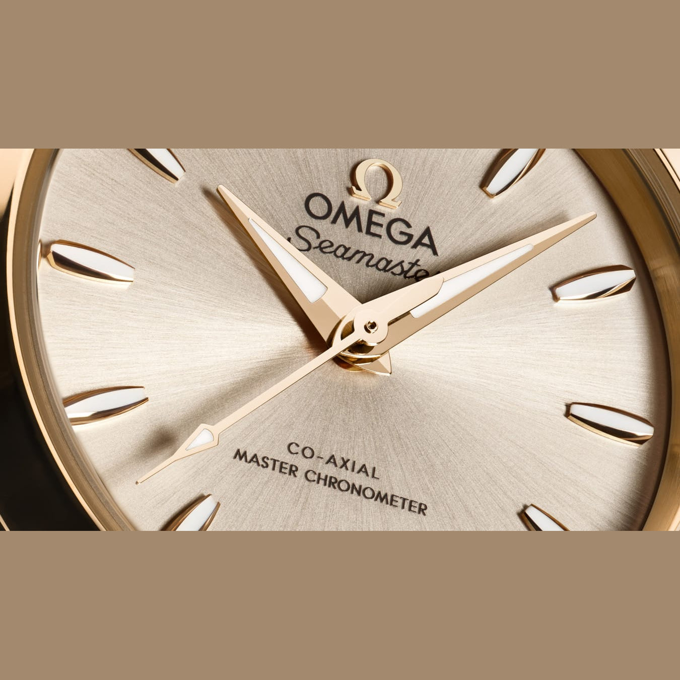 Omega 220.20.30.20.02.001 Seamaster Aqua Terra 150M Steel Moonshine Gold 30mm