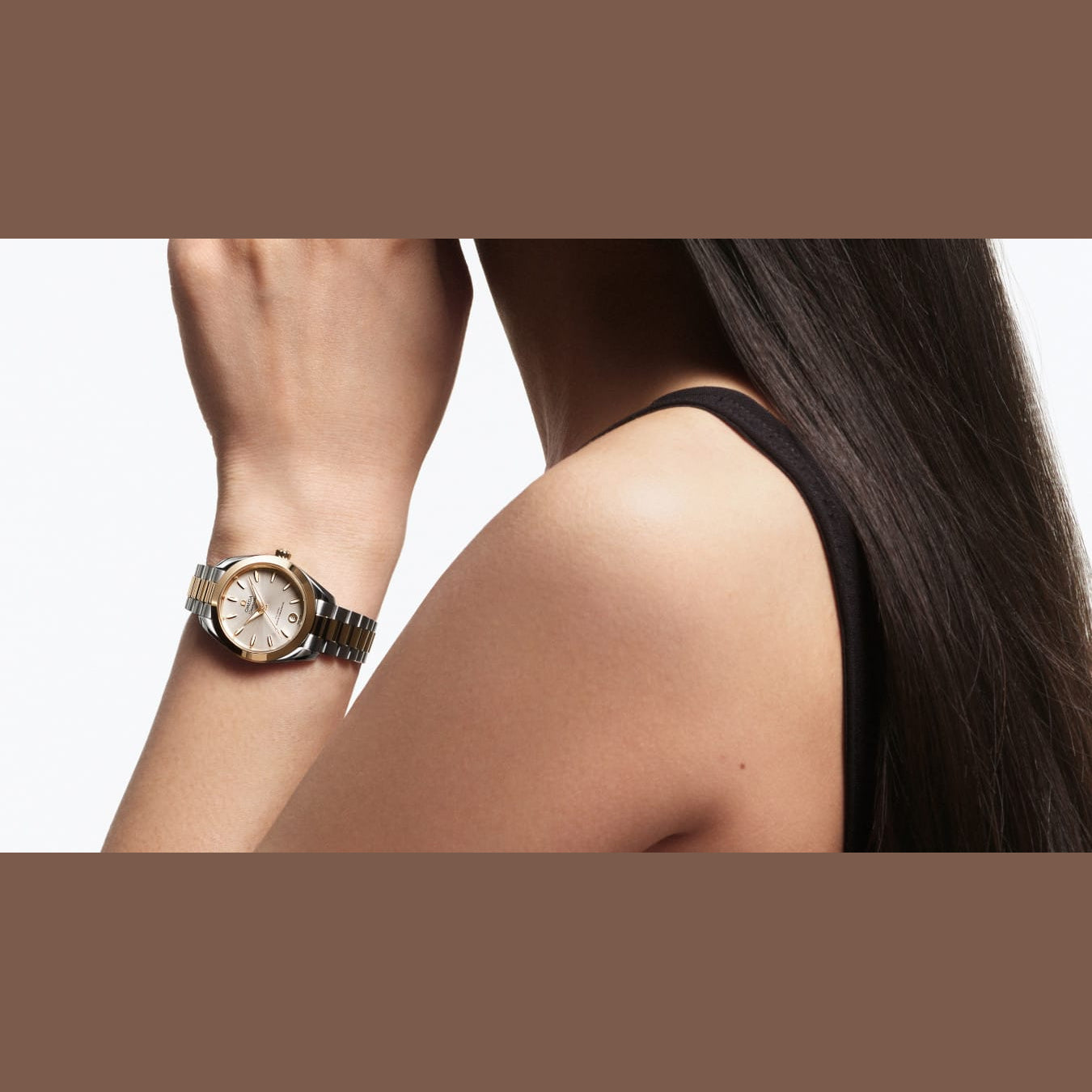 Omega 220.20.30.20.02.001 Seamaster Aqua Terra 150M Steel Moonshine Gold 30mm