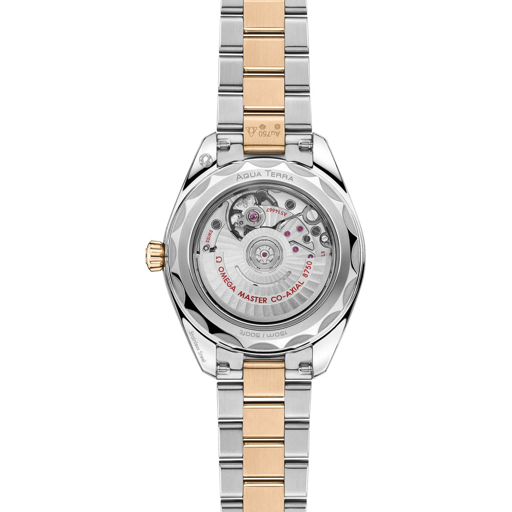Omega 220.20.30.20.02.001 Seamaster Aqua Terra 150M Steel Moonshine Gold 30mm