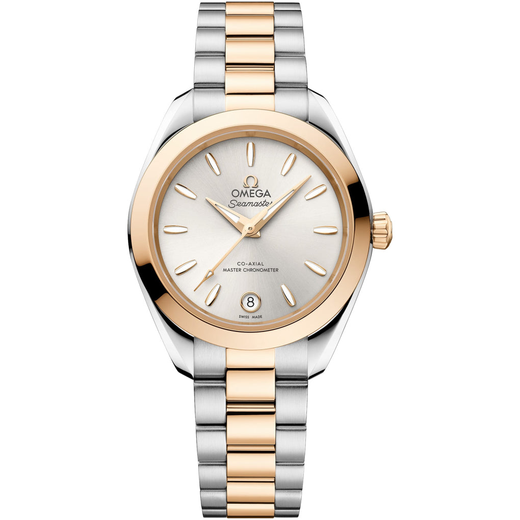 Omega 220.20.30.20.02.001 Seamaster Aqua Terra 150M Steel Moonshine Gold 30mm