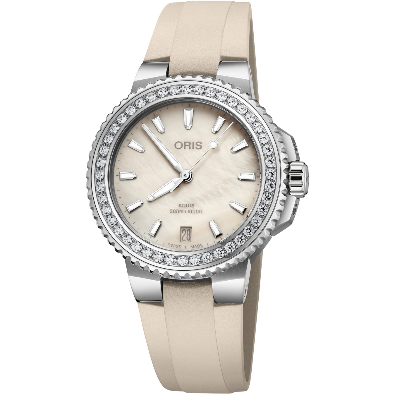 Oris 01 733 7792 4956-07 4 19 61FC Aquis Date Diamonds 36.50mm