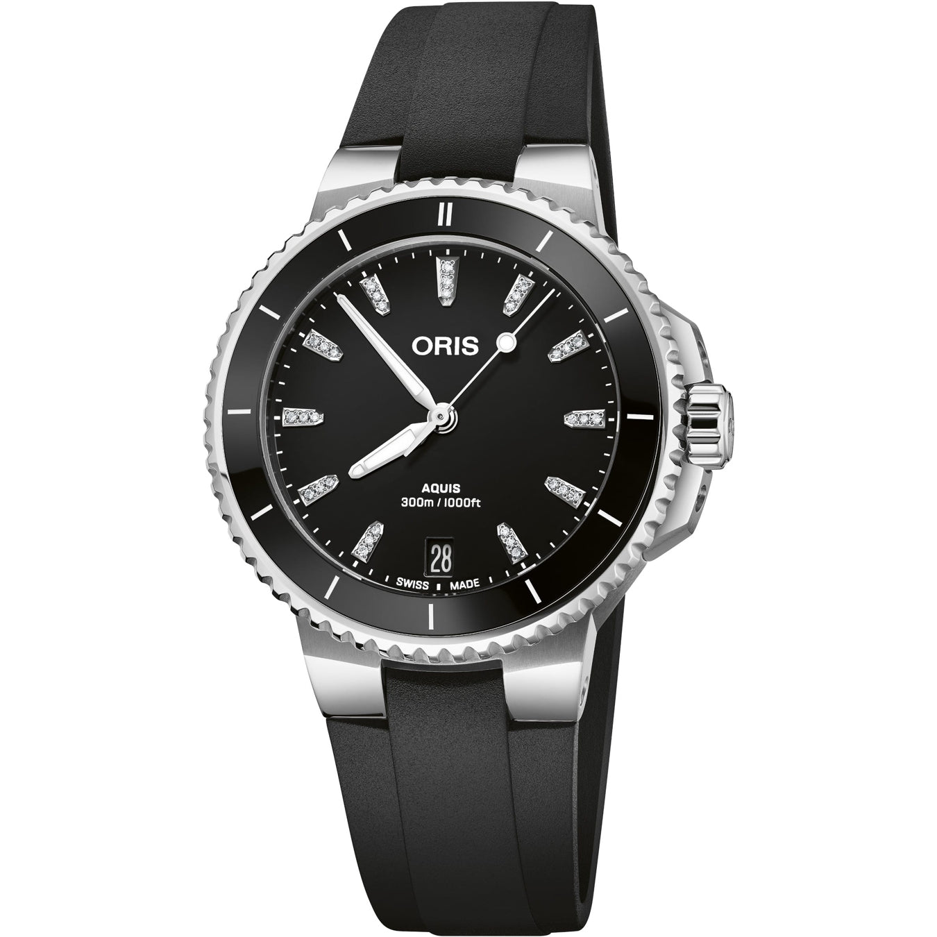 Oris 01 733 7792 4194-07 4 19 64FC Aquis Date Diamonds 36.50mm