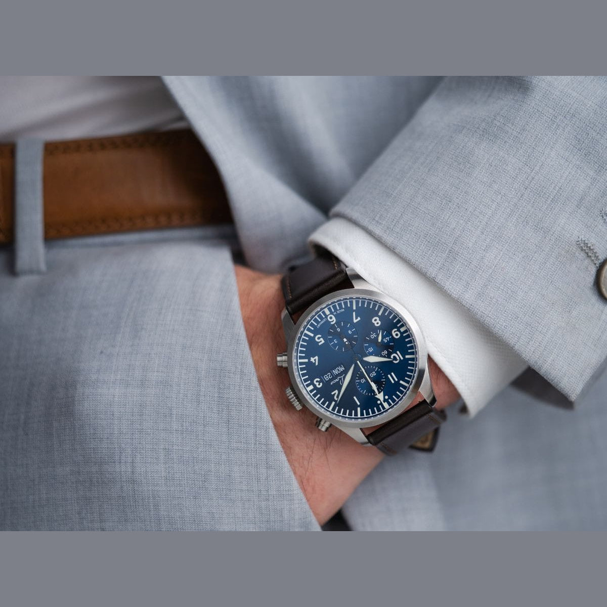 Laco 862186 Kiel.2 Blau Chronograph