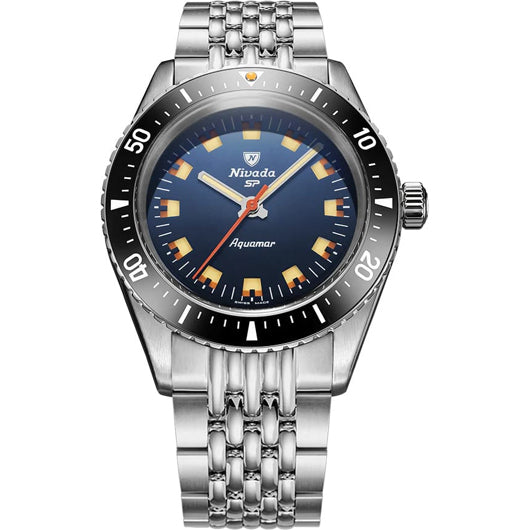 Nivada Grenchen 32074A04 Aquamar Blue On Beads Of Rice Bracelet