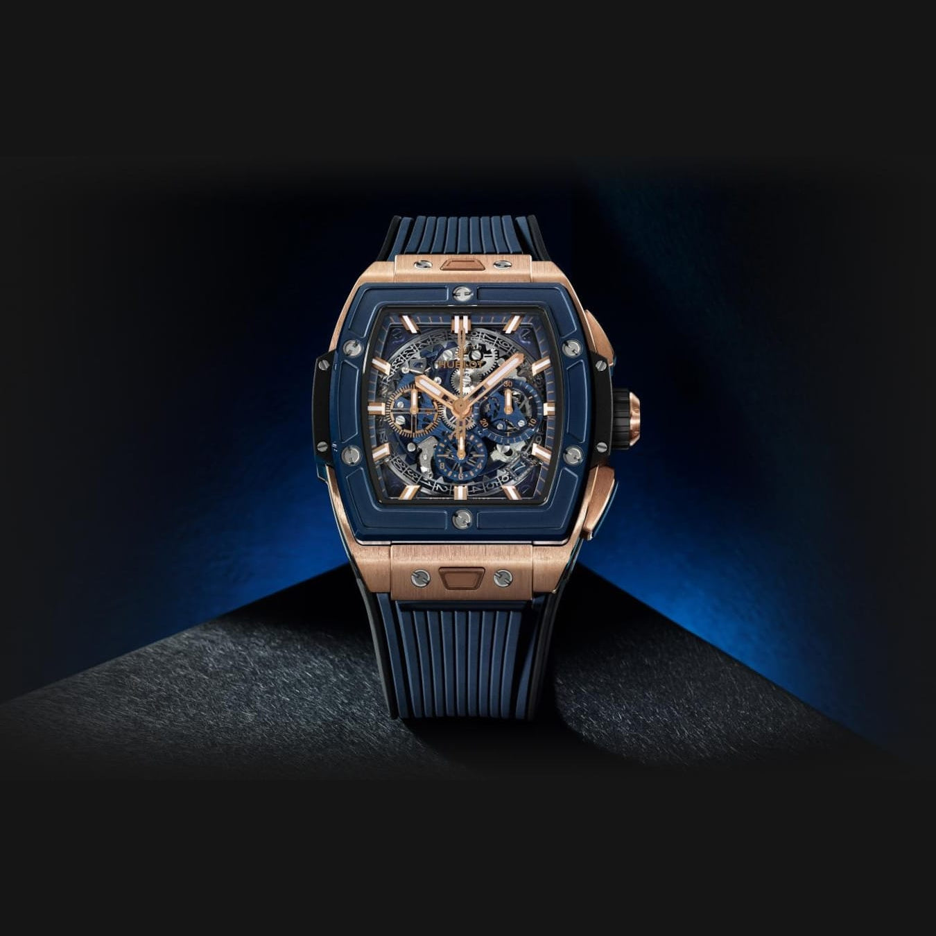 Hublot 642.OL.7180.RX Spirit Of Big Bang King Gold Blue Ceramic