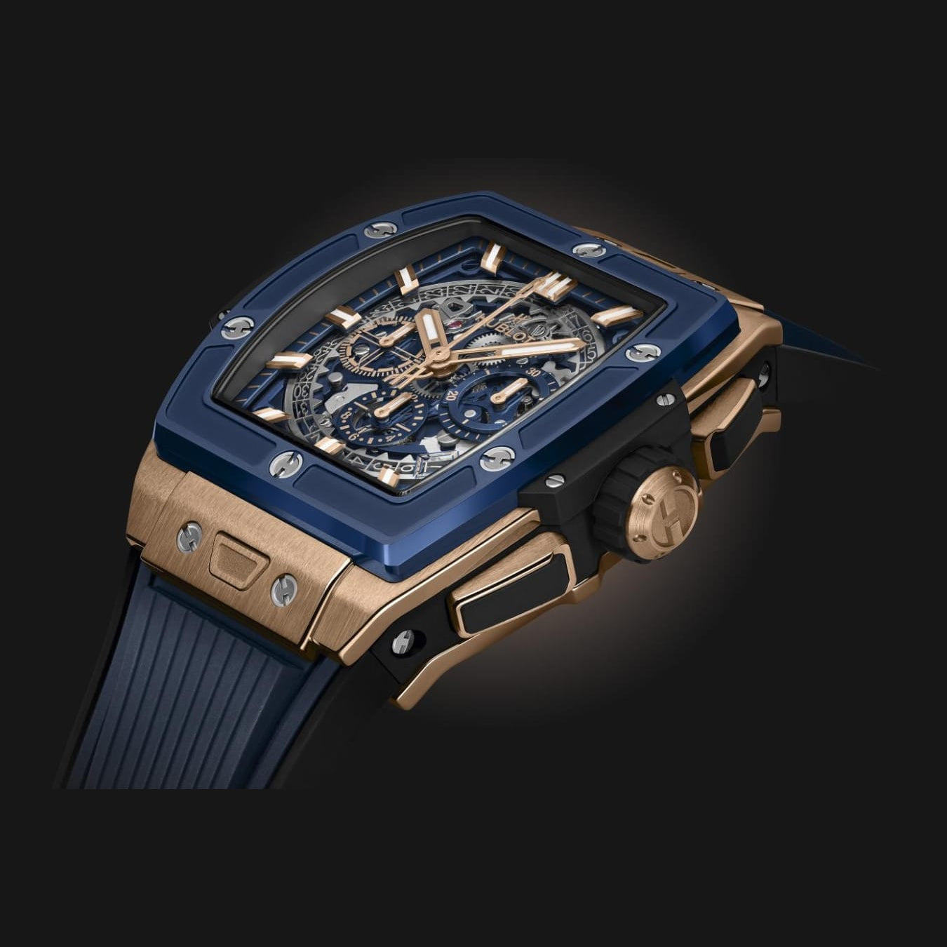 Hublot 642.OL.7180.RX Spirit Of Big Bang King Gold Blue Ceramic