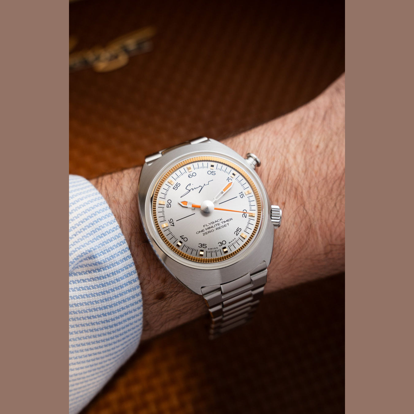 Singer Reimagined 1969 Timer Sunray Grey SR301-S