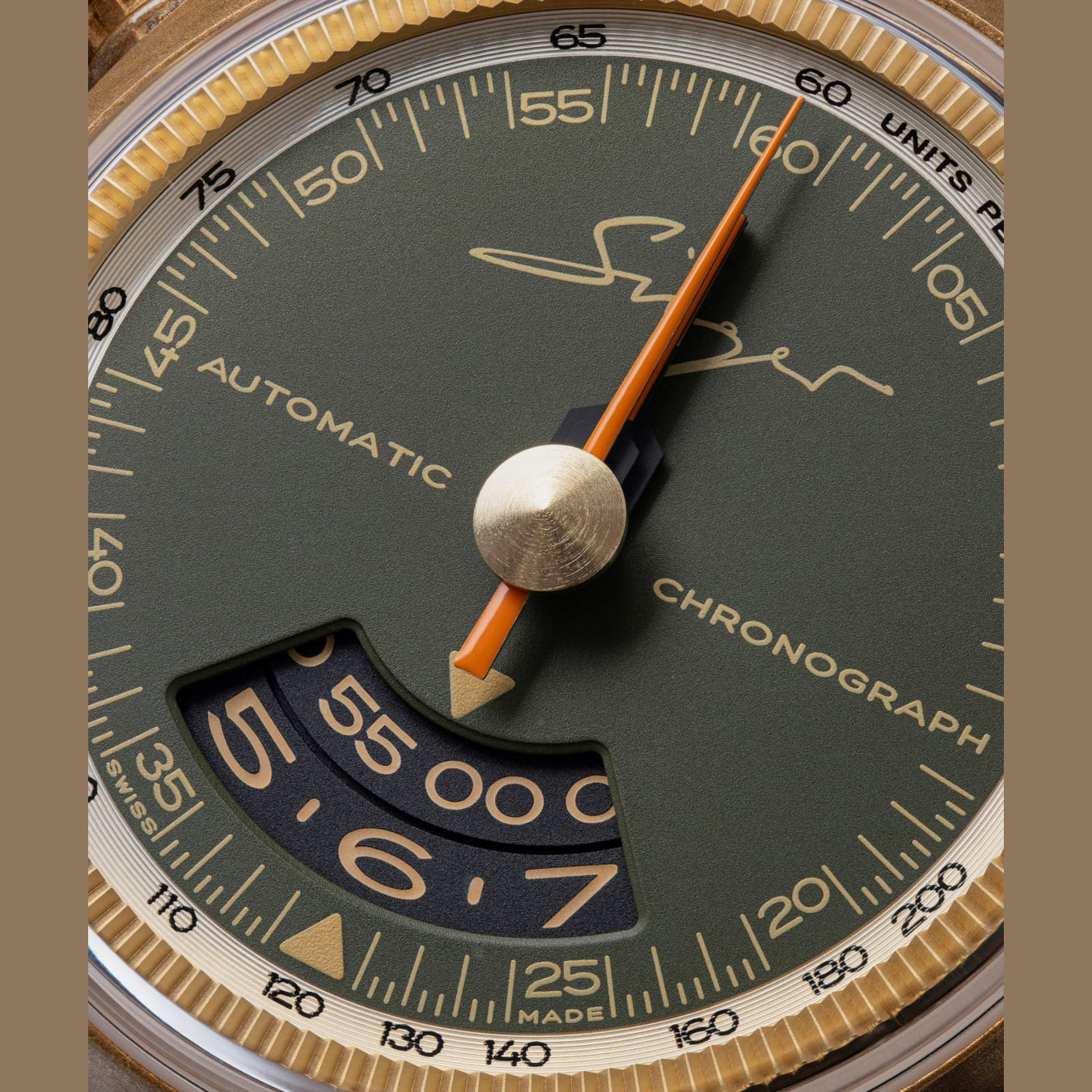 Singer Reimagined 1969 Bronze Chronograph SR203