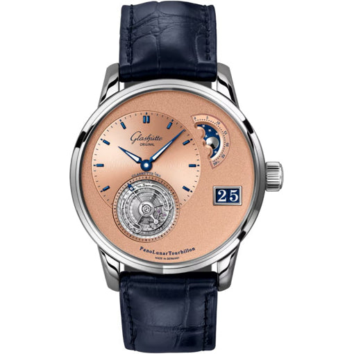 Glashütte Original 1-93-03-01-03-61 Panolunar Tourbillon Rosé Opalin On Leather Strap