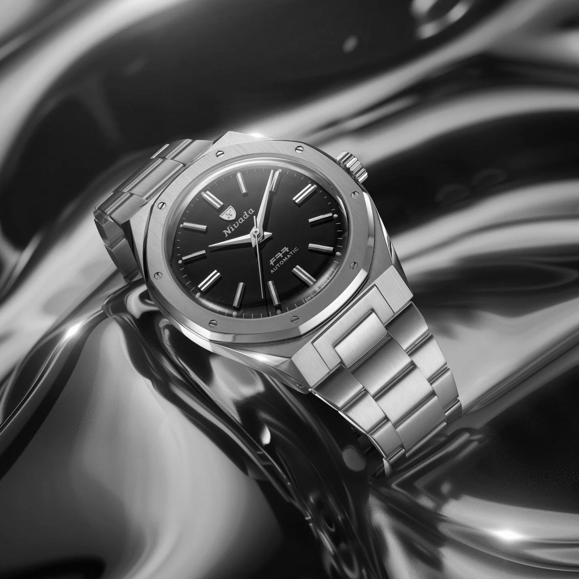 Nivada Grenchen 68035A77 Mark II Steel