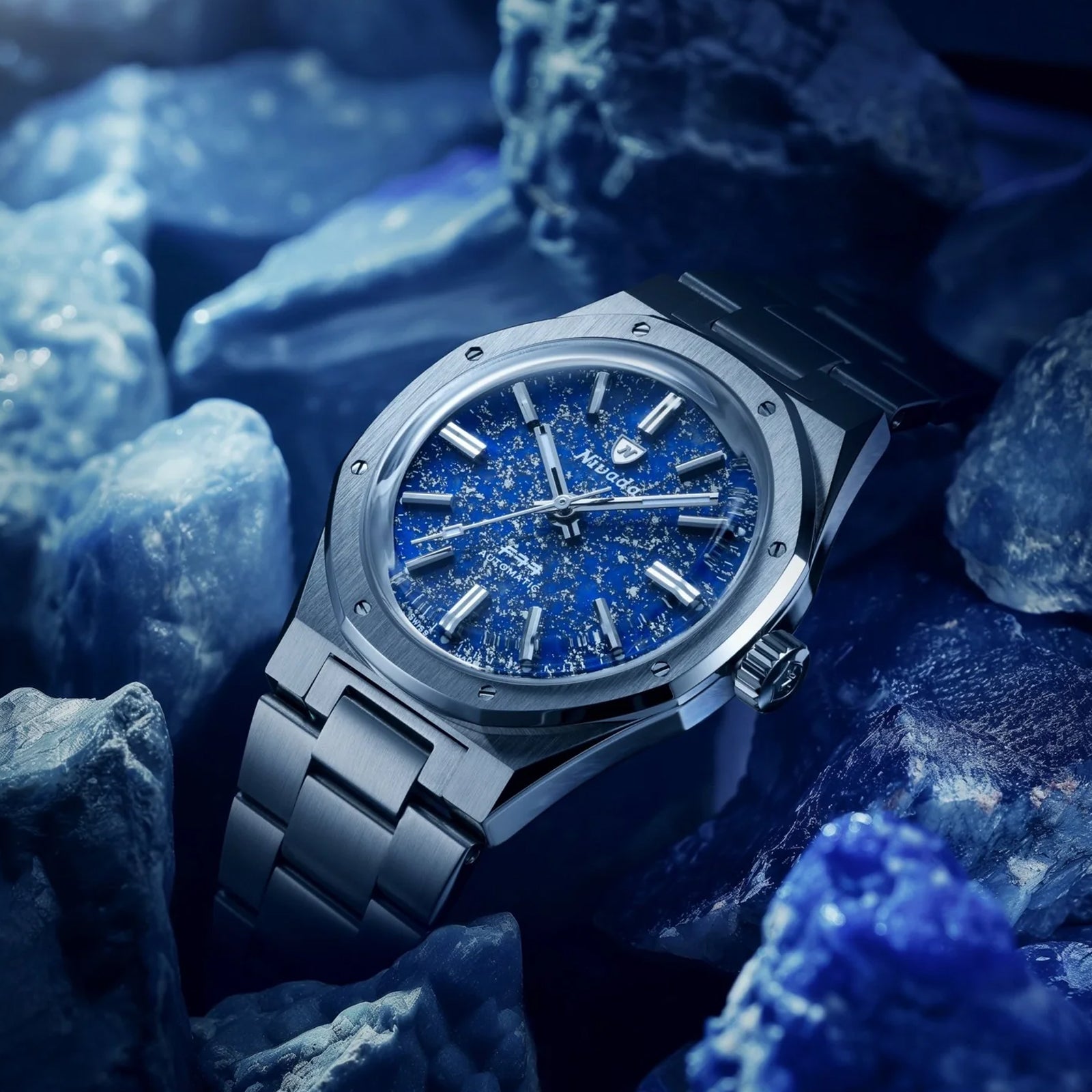 Nivada Grenchen F77 Titanium Lapis Lazuli