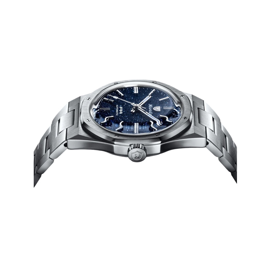 Nivada Grenchen F77 Steel Dark Blue Aventurine