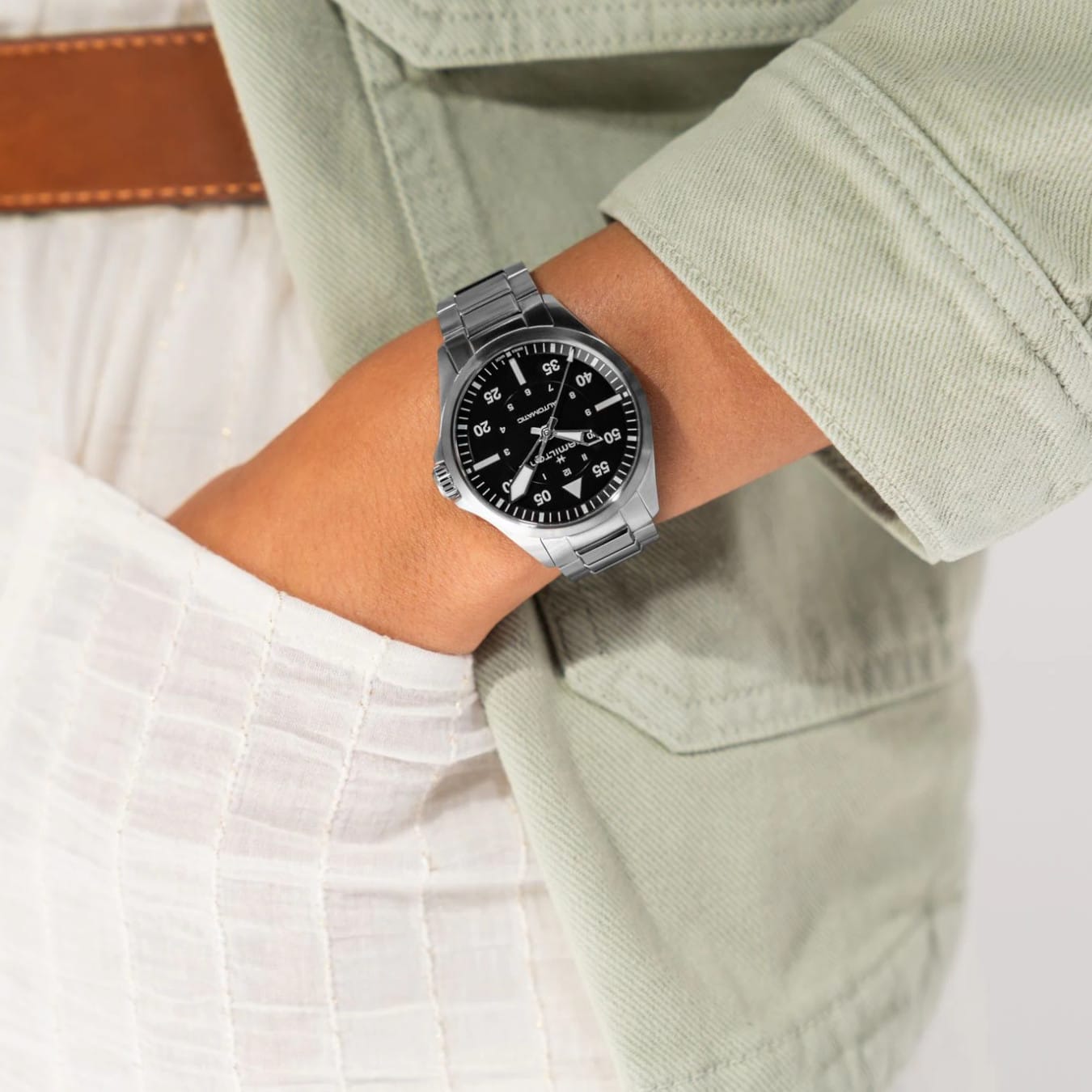 Hamilton H76305130 Khaki Aviation Pilot Auto 39mm