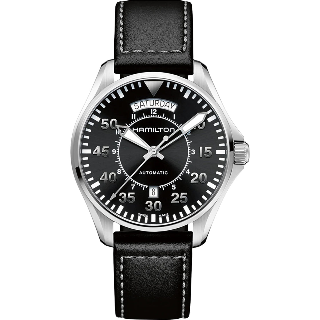 Hamilton H64615735 Khaki Aviation Pilot Day Date Auto 42mm