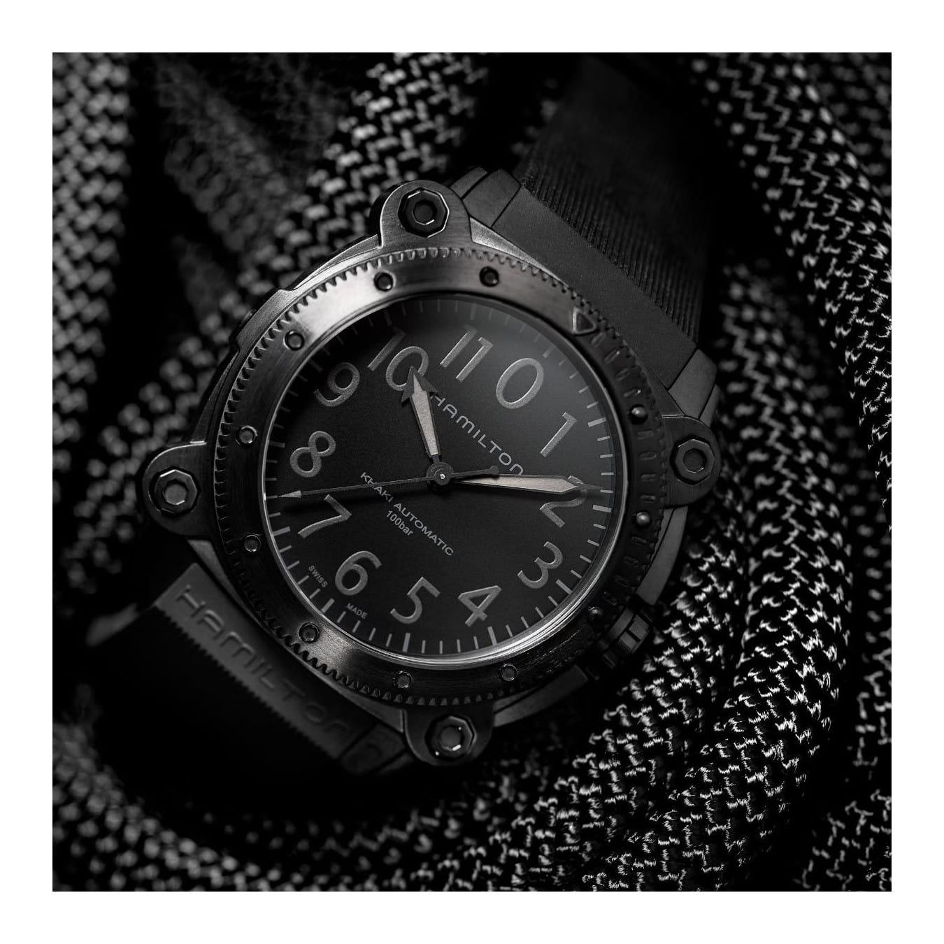 Hamilton H78505330 Khaki Navy Belowzero Auto Titanium 46mm