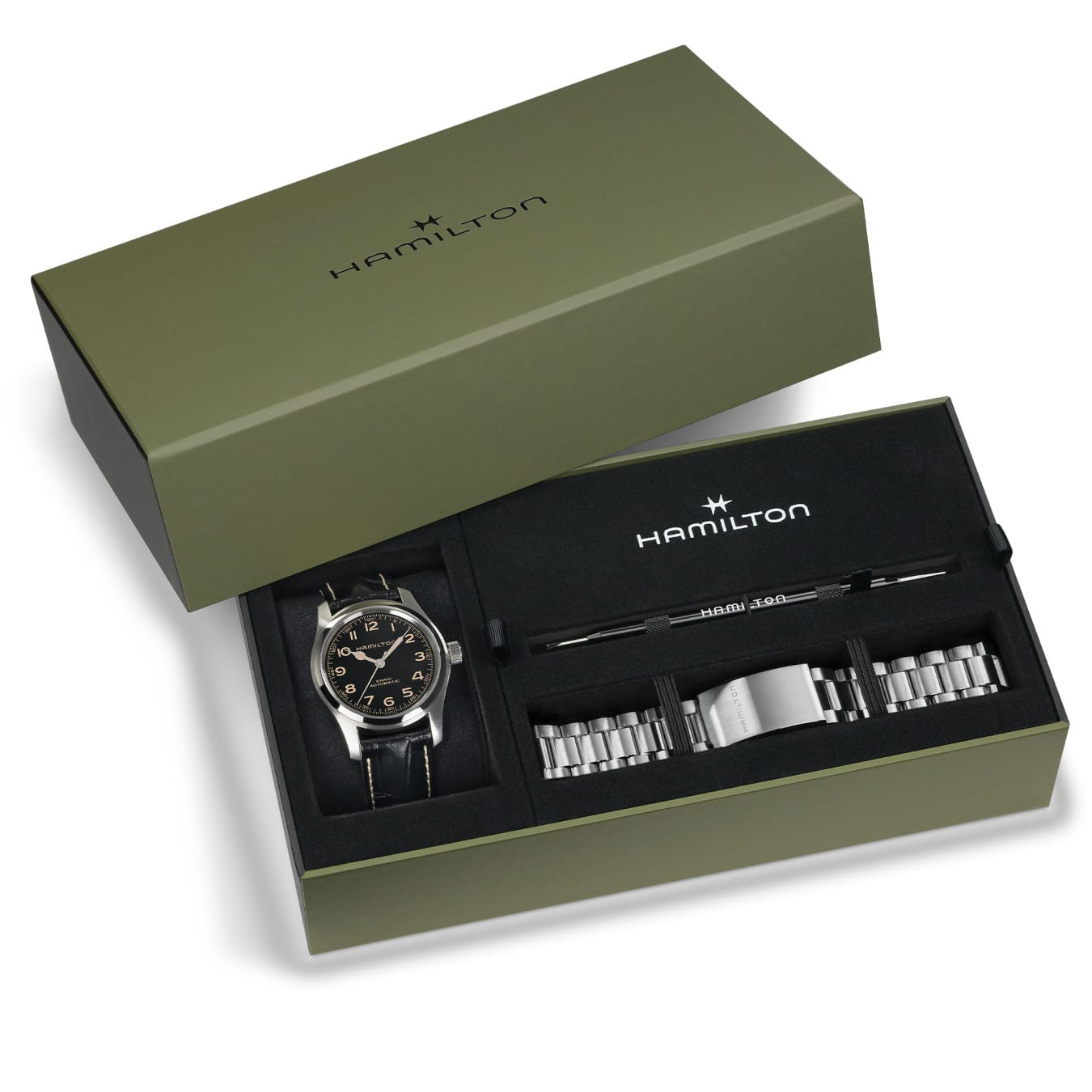Hamilton H70605732 Khaki Field Murph Bundle