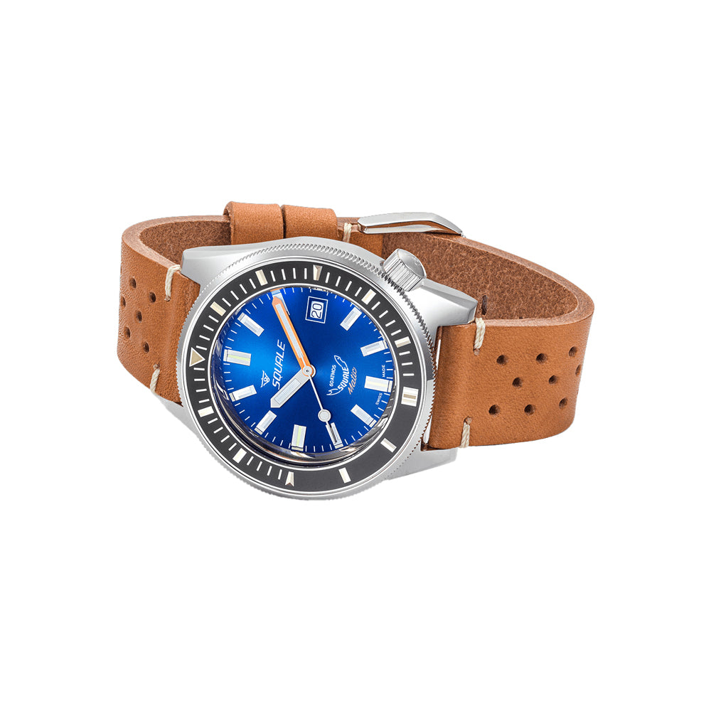 Squale Matic Blue on Strap
