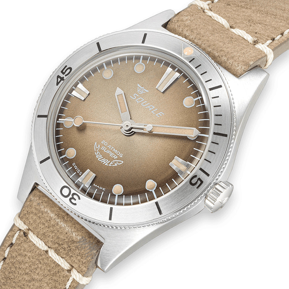 Squale SUPERSSBW.PBW Super-Squale Sunray Brown on Strap