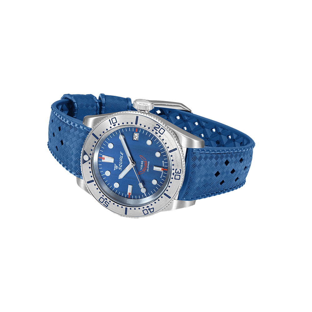 Squale 1545SSBLC.HTB 1545 Steel Blue on Strap