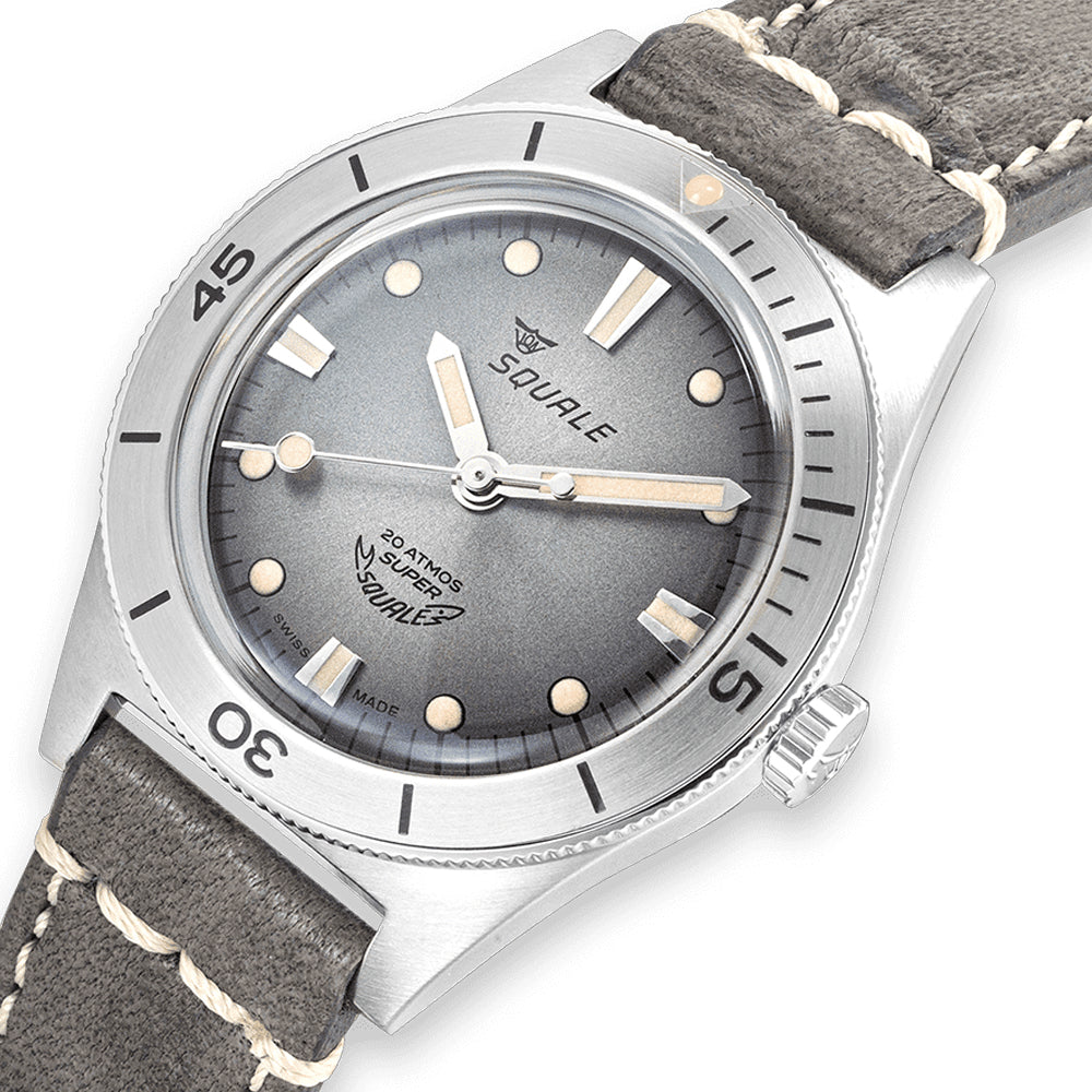 Squale Super-Squale Sunray Grey on Strap