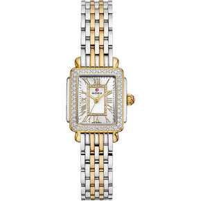Michele MWW06D000172 Deco Madison Mini Diamond Two-Tone 18K Gold-Plated
