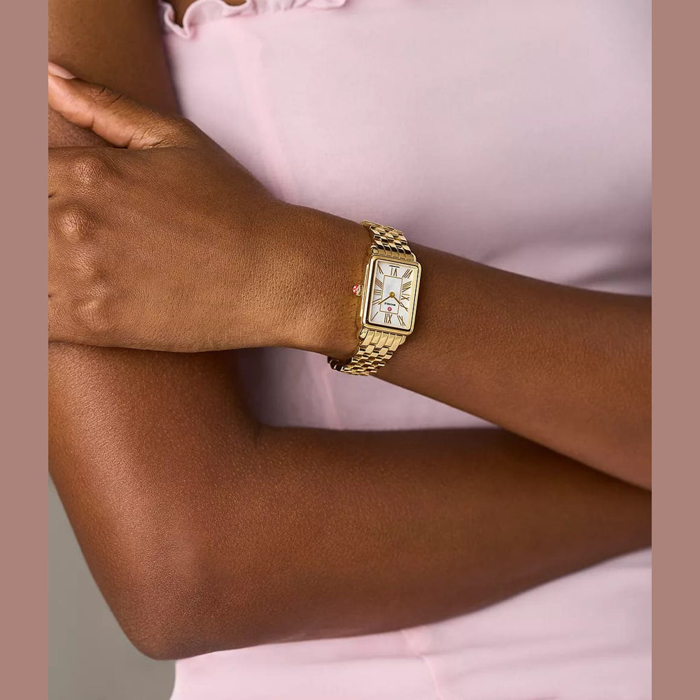 Michele MWW06E000146 Deco Park 18K Gold-Plated