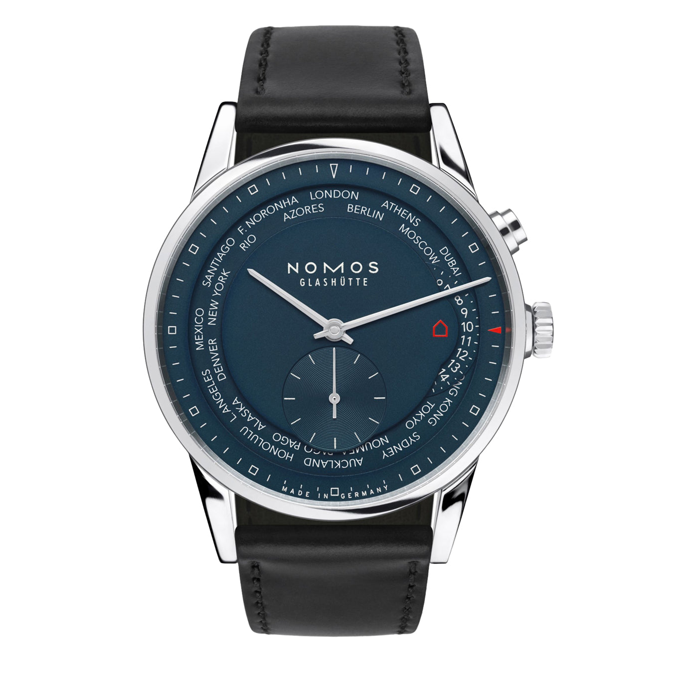 NOMOS Glashütte Zurich Worldtimer True Blue