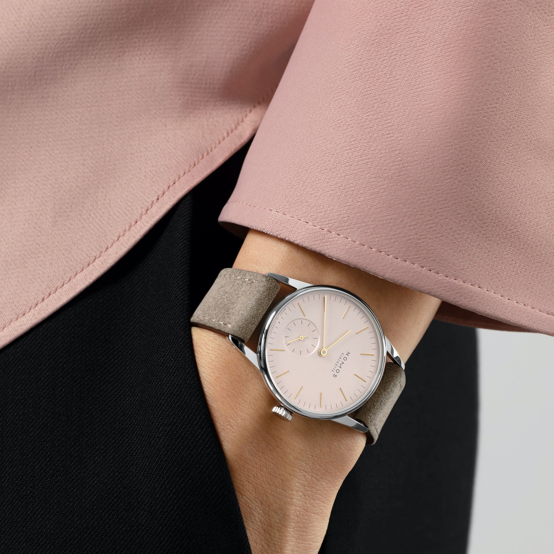 NOMOS Glashütte Orion Rose Sapphire Crystal