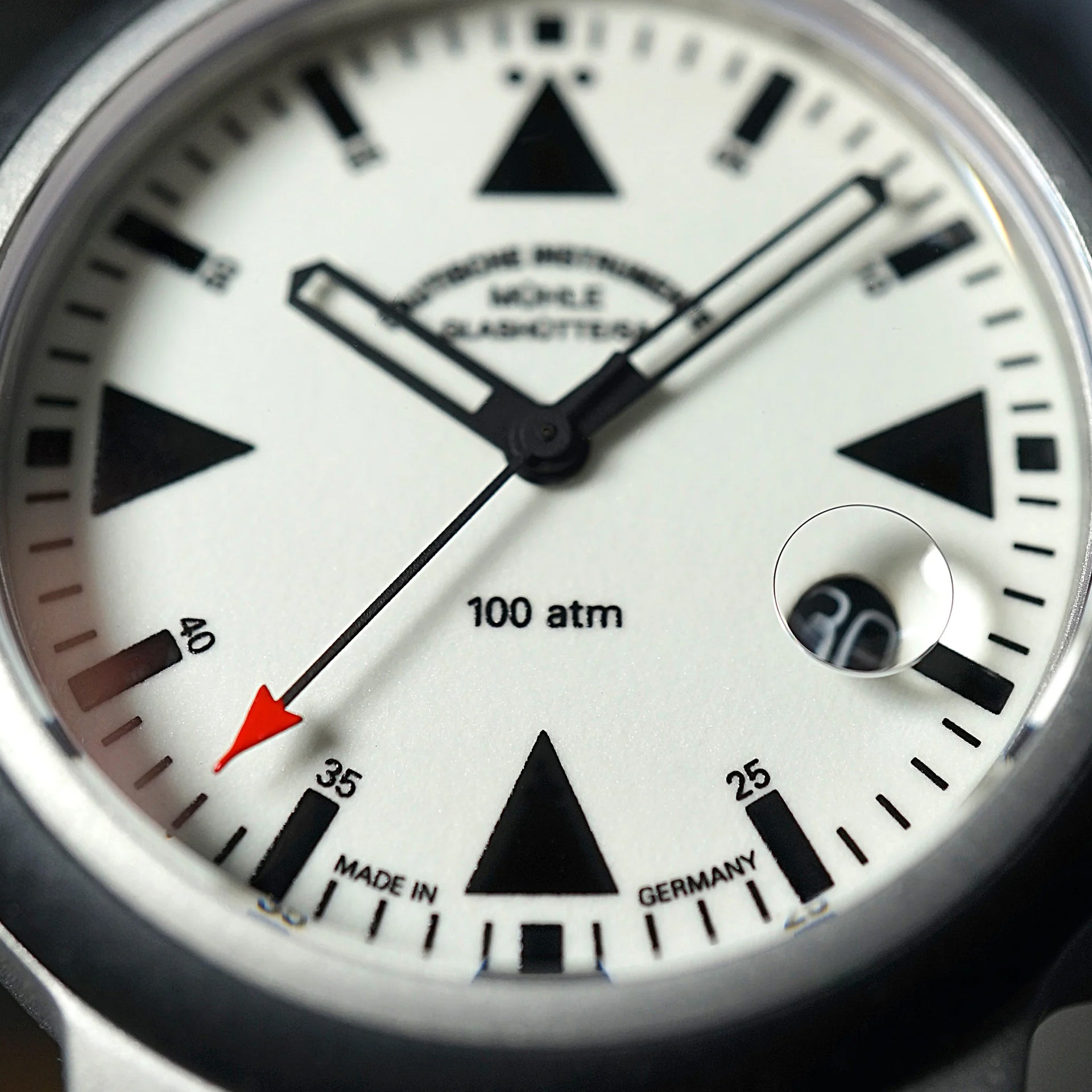 Mühle Glashütte S.A.R Rescue-Timer Lumen on Rubber Strap