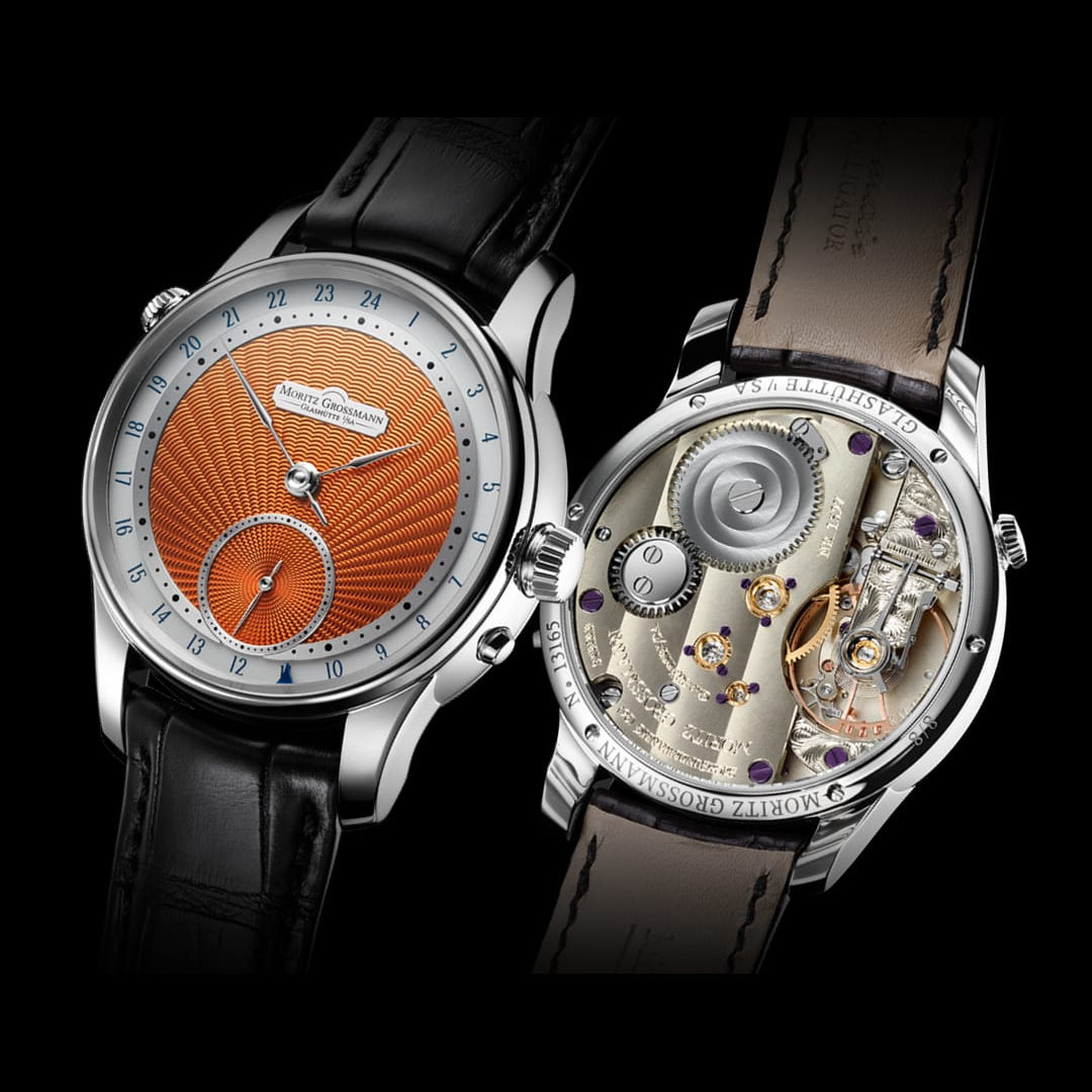 Moritz Grossmann MG-003890 GMT Guilloché Orange