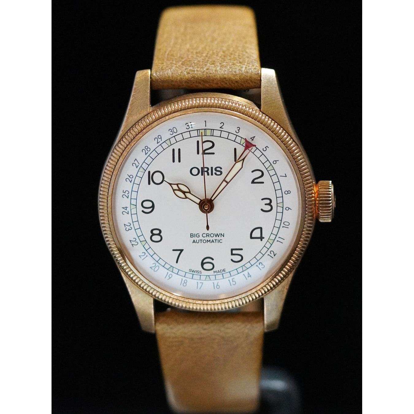 Oris 01 754 7741 3161-Set Big Crown Father Time Limited Edition On Strap