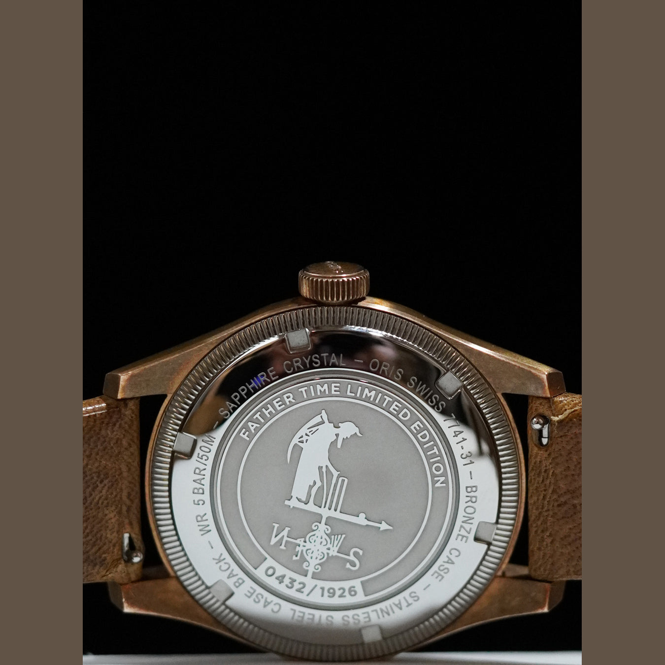 Oris 01 754 7741 3161-Set Big Crown Father Time Limited Edition On Strap