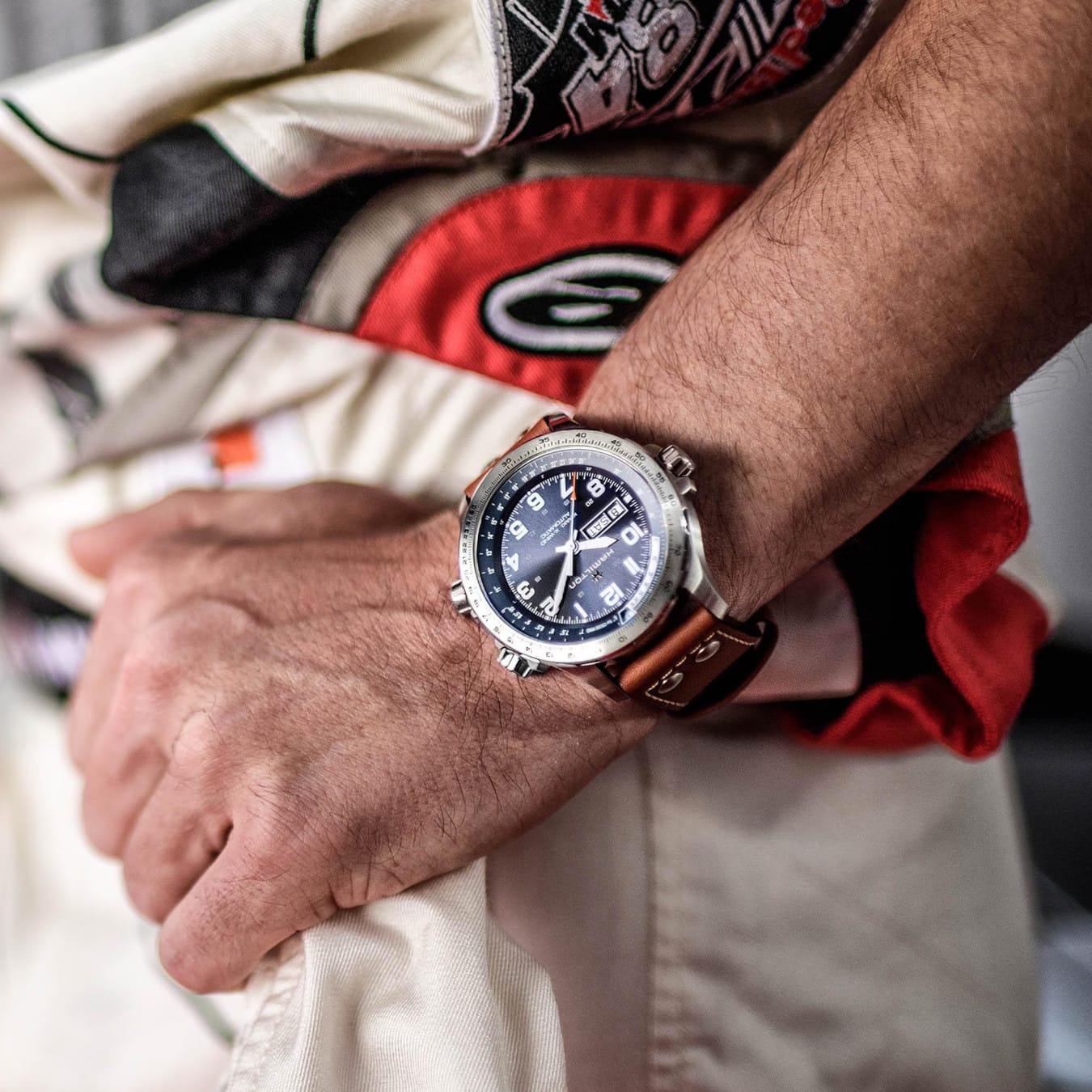 Hamilton H77765541 Khaki Aviation X-Wind Day Date Auto 45mm