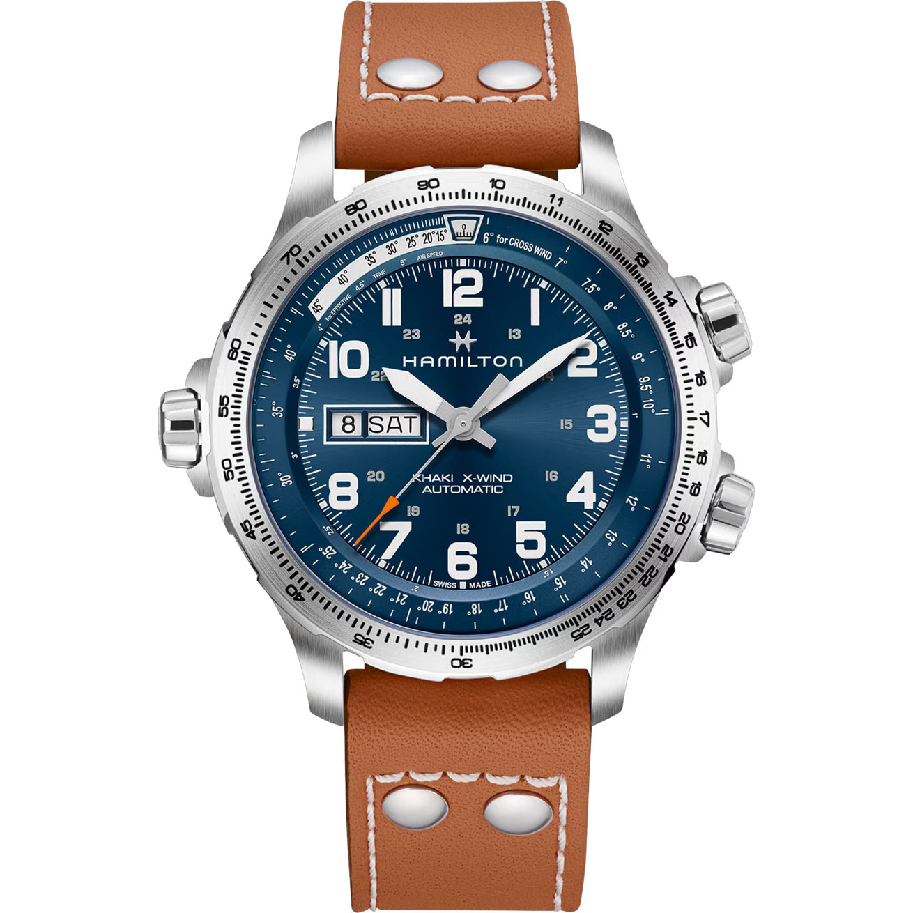 Hamilton H77765541 Khaki Aviation X-Wind Day Date Auto 45mm