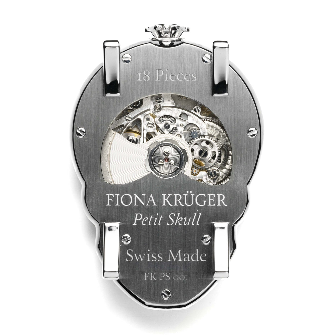 Fiona Krüger Petit Skull Silver Ruby Smile
