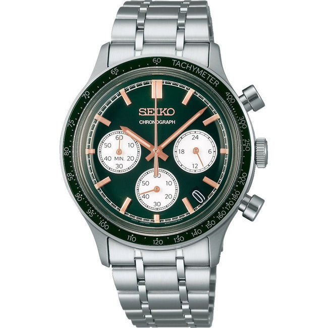 Seiko Essentials SSB481 Green Dial