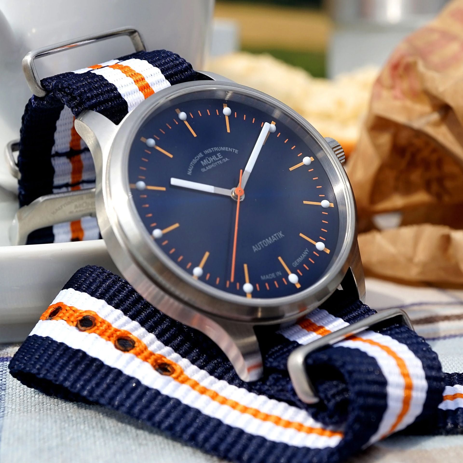 Mühle Glashütte Panova Blau