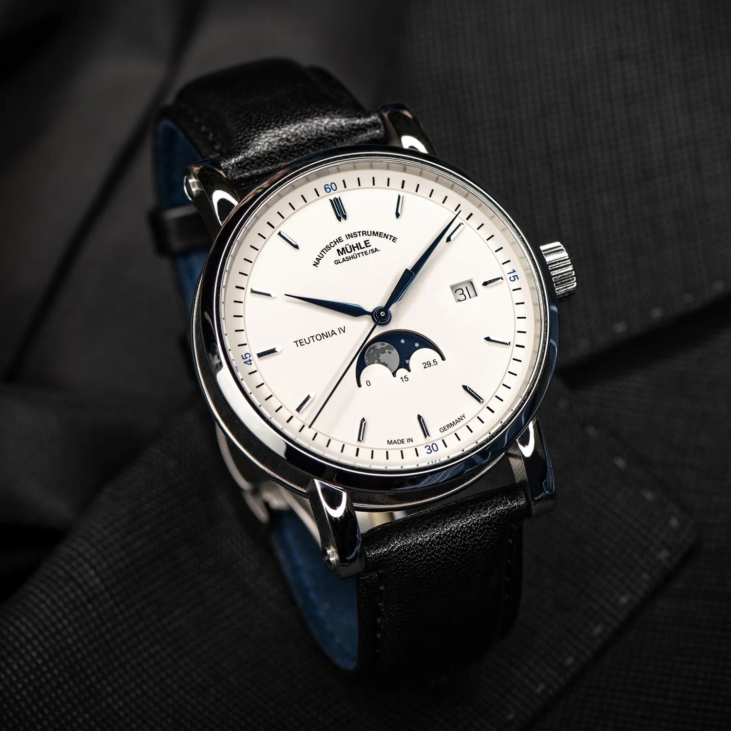 Mühle Glashütte Teutonia IV Moonphases on Strap